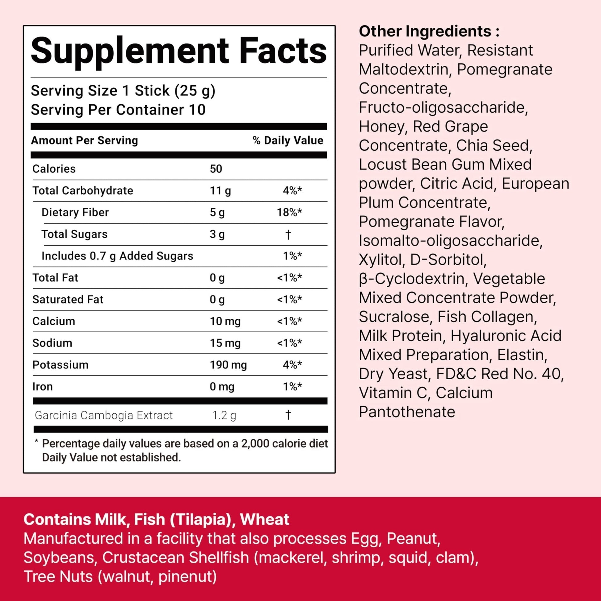 FOODOLOGY Coleology Cutting Stick Jelly (Pomegranate) – Dietary Fiber Supplement for Healthy Weight Management, Chia Seeds & Garcinia Cambogia - PrimeBioHealth - canada supplements