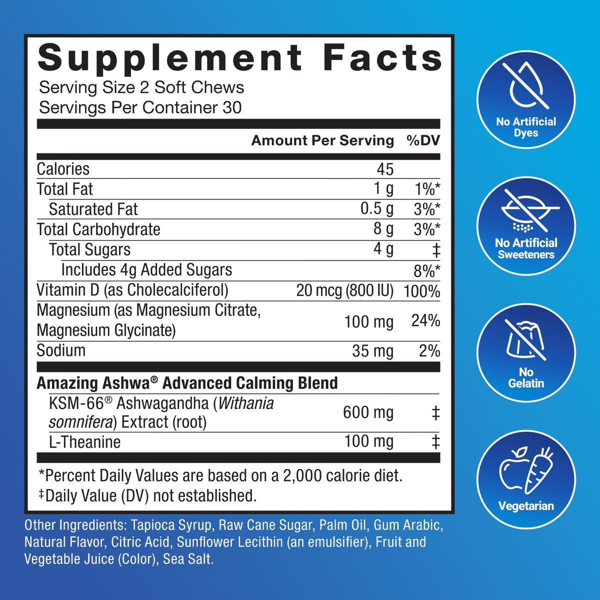 Force Factor Amazing Ashwa Complete Calm Support with KSM-66 Ashwagandha, Like Ashwangandha Gummies to Promote Calm & Relaxation with Magnesium & L-Theanine, - PrimeBioHealth - canada supplements