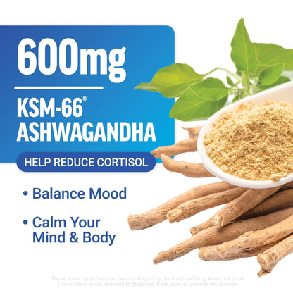 Force Factor Amazing Ashwa Complete Calm Support with KSM-66 Ashwagandha, Like Ashwangandha Gummies to Promote Calm & Relaxation with Magnesium & L-Theanine, - PrimeBioHealth - canada supplements