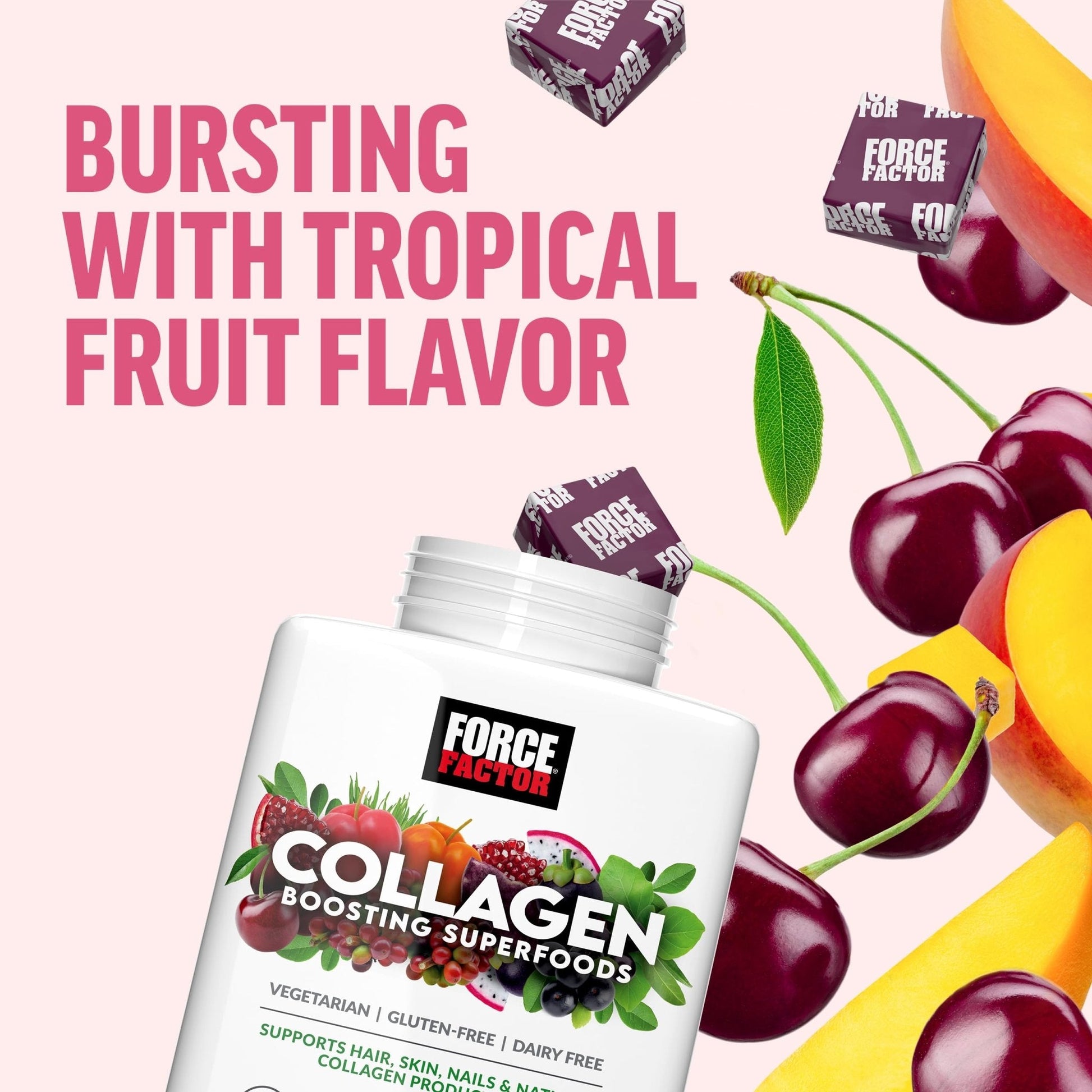 Force Factor Collagen Boosting Superfoods, Vegan Collagen Booster for Women, with Biotin, Hyaluronic Acid, and Vitamin C, for Hair, Skin, Nails, & Joint Support - PrimeBioHealth - canada supplements