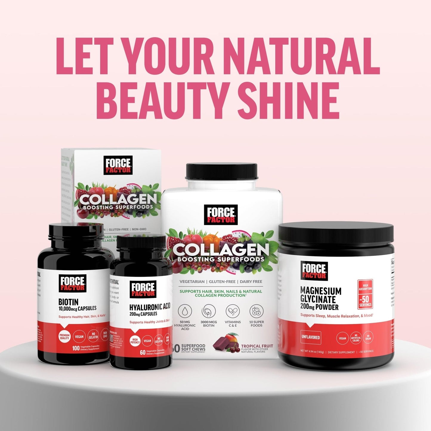 Force Factor Collagen Boosting Superfoods, Vegan Collagen Booster for Women, with Biotin, Hyaluronic Acid, and Vitamin C, for Hair, Skin, Nails, & Joint Support - PrimeBioHealth - canada supplements
