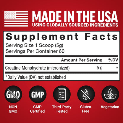 Force Factor Creatine Monohydrate Powder, 5g Micronized Dose to Support Muscle Growth, Strength, Recovery, Cognitive Health & Memory - PrimeBioHealth - canada supplements