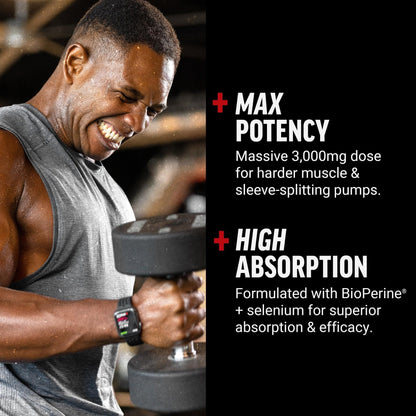 Force Factor L-Arginine Nitric Oxide Supplement with BioPerine to Help Build Muscle and Support Stronger Blood Flow, Circulation, Nutrient Delivery - PrimeBioHealth - canada supplements