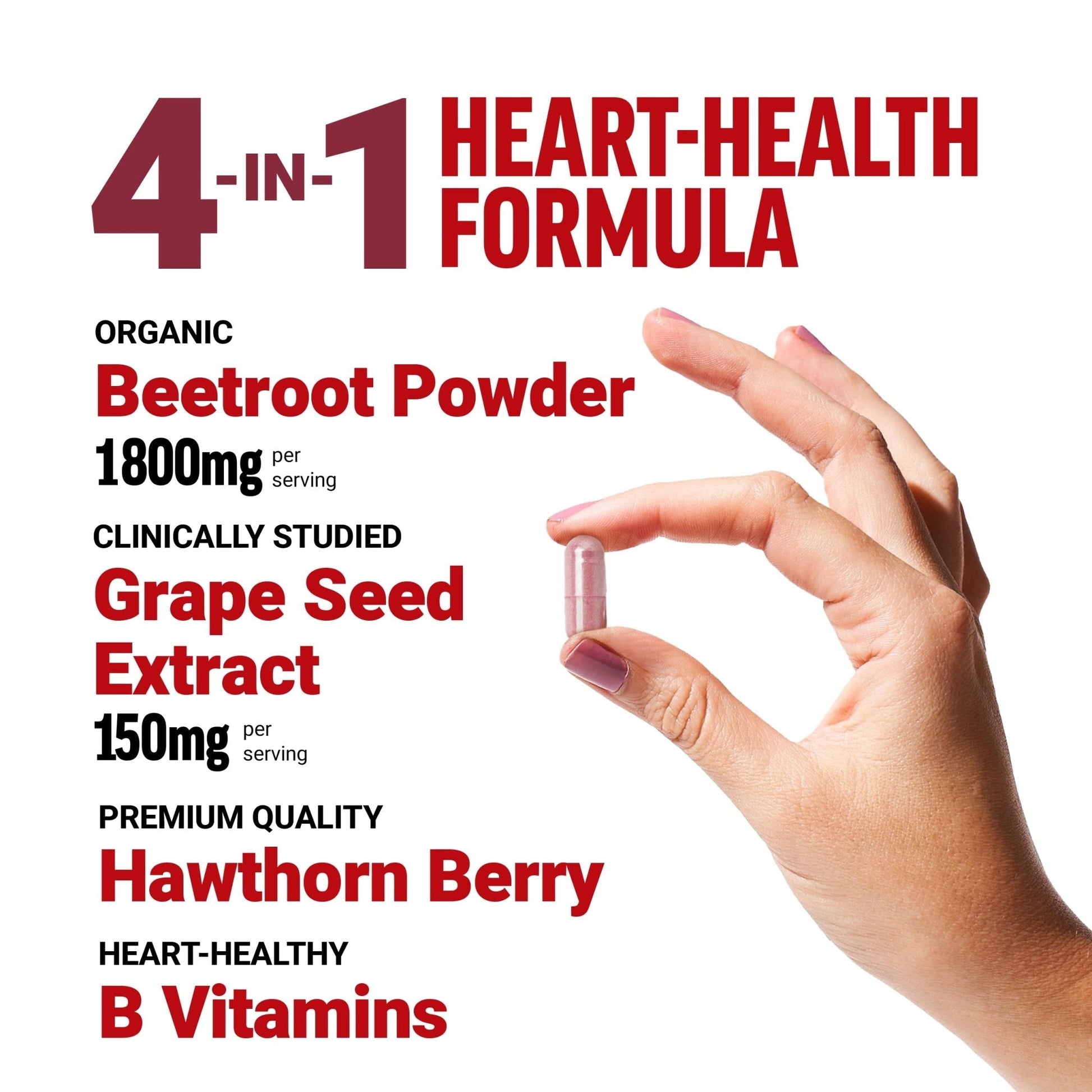 Force Factor Total Beets Blood Pressure Support Beet Root Capsules, 1800mg Organic Beet Root Powder Beet Supplement with Hawthorn Berry to Support Circulation - PrimeBioHealth - canada supplements