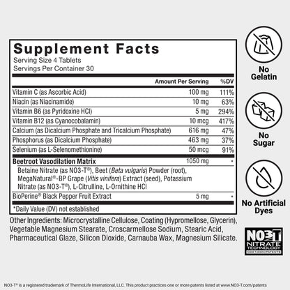 Force Factor Total Beets Blood Pressure Support with Grape Seed Extract and Non GMO Beet Root Powder for Heart Health - PrimeBioHealth - canada supplements