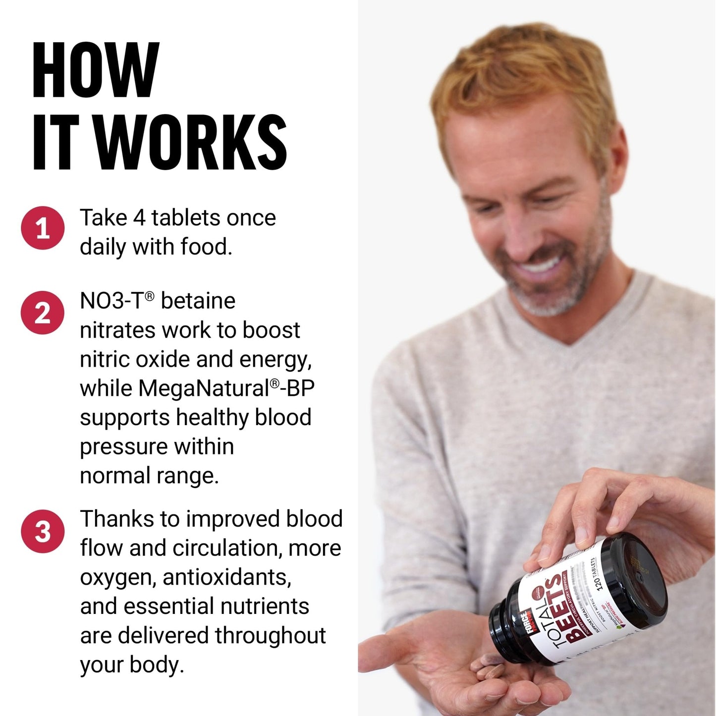 Force Factor Total Beets Blood Pressure Support with Grape Seed Extract and Non GMO Beet Root Powder for Heart Health - PrimeBioHealth - canada supplements