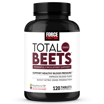 Force Factor Total Beets Blood Pressure Support with Grape Seed Extract and Non GMO Beet Root Powder for Heart Health - PrimeBioHealth - canada supplements