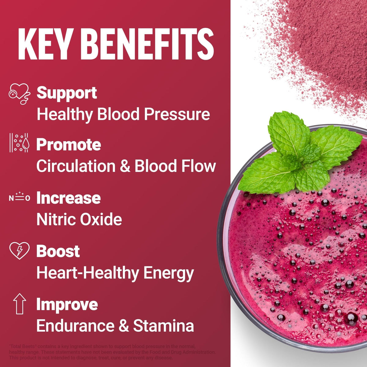 Force Factor Total Beets Drink Mix Superfood Powder with Nitrates to Support Circulation, Blood Flow, Nitric Oxide, Energy, Endurance, and Stamina - PrimeBioHealth - canada supplements