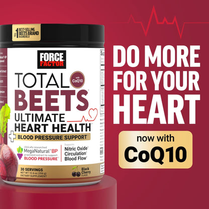 Force Factor Total Beets Drink Mix Superfood Powder with Nitrates to Support Circulation, Blood Flow, Nitric Oxide, Energy, Endurance, and Stamina - PrimeBioHealth - canada supplements