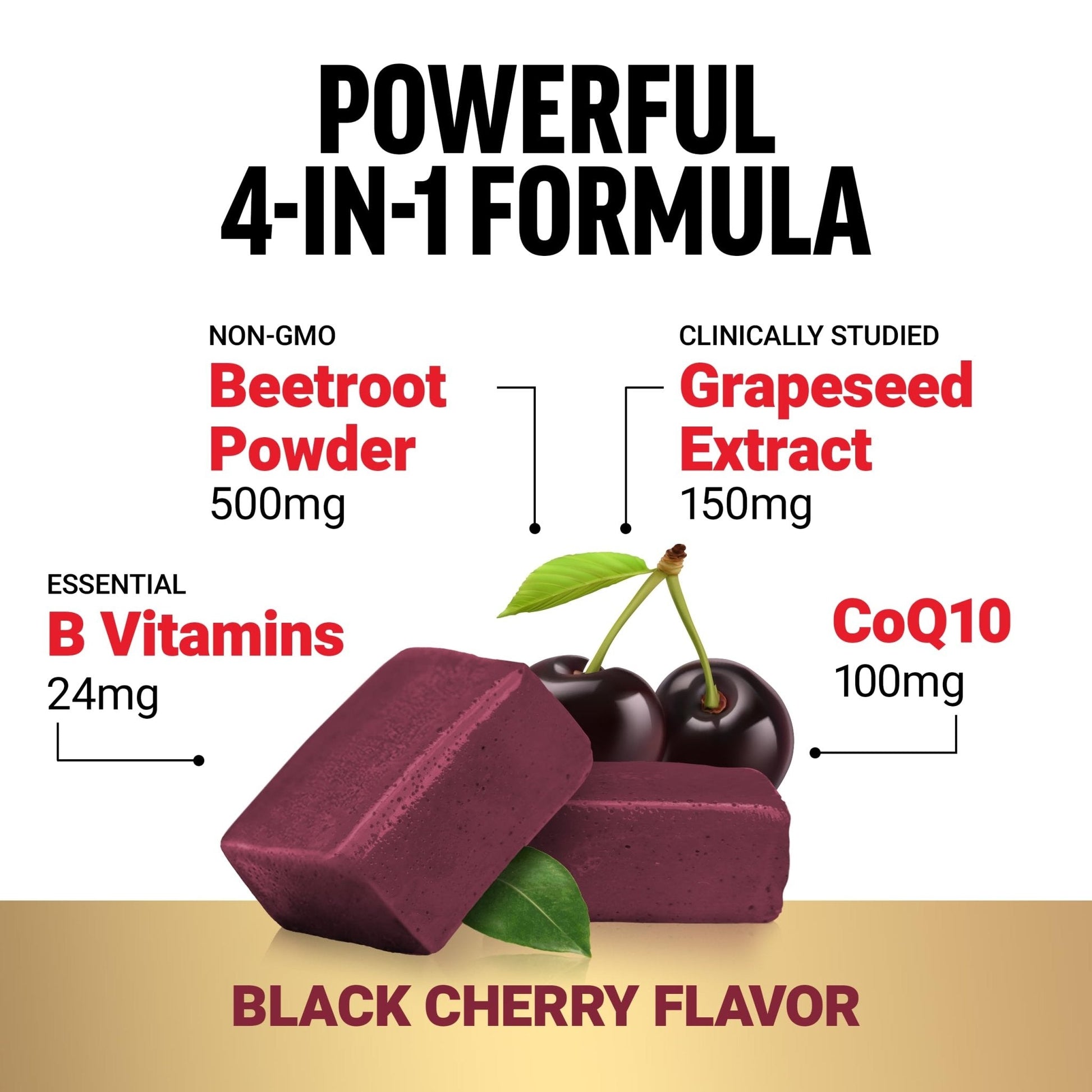 Force Factor Total Beets Ultimate Heart Health Chews for Blood Pressure Support, with Beetroot Powder, CoQ10, B Vitamins & Grapeseed Extract for Blood Flow - PrimeBioHealth - canada supplements