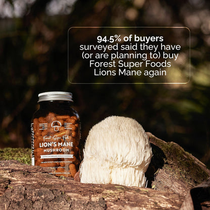 Forest Super Foods Lions Mane Supplement Capsules (120 Capsules) Organic Lions Mane Mushroom | Memory Lift Brain Supplement for Focus and Productivity. Lion Mane, Grown & Made in Australia - PrimeBioHealth - canada supplements