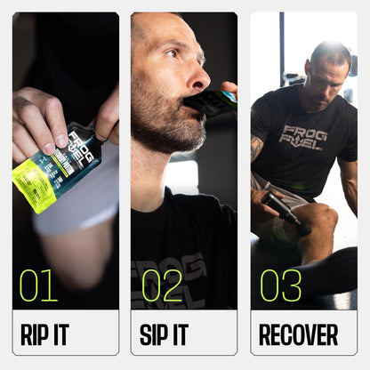 Frog Fuel Power Energized Complete Protein Shot, 15g, Nano Hydrolyzed & Grass Fed, 80mg Caffeine, Gluten Free, Fat & Sugar Free, 22 Amino Acids, - PrimeBioHealth - canada supplements