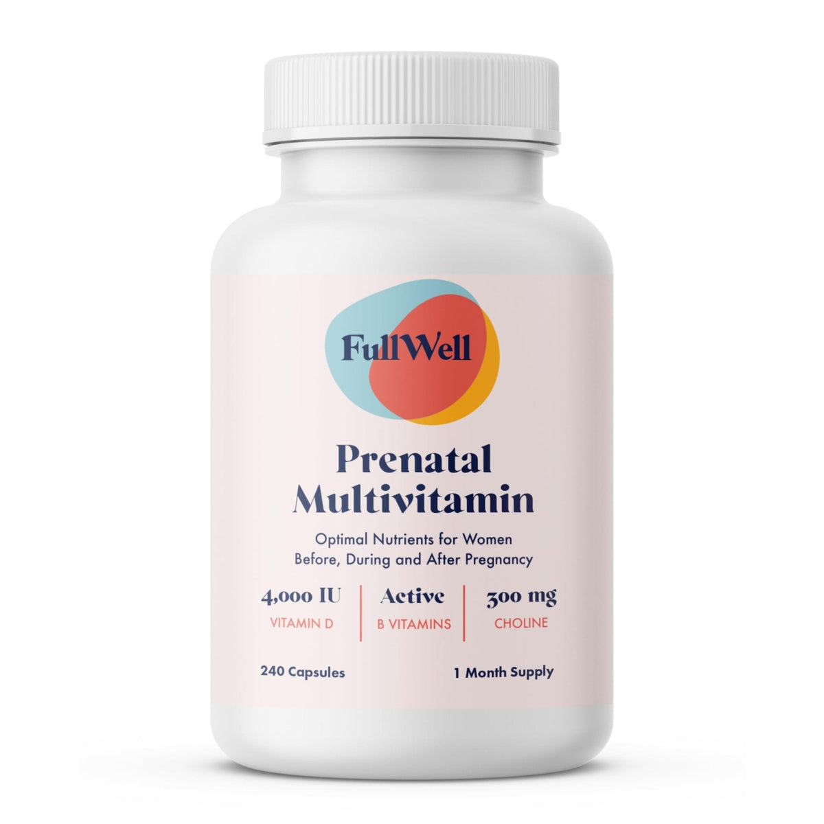 FullWell Women's Prenatal Multivitamin - Healthy Pregnancy Support - Contains Choline & Folate - Supports Fetal Growth - PrimeBioHealth - canada supplements