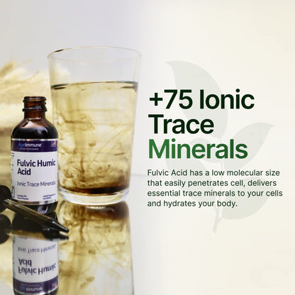 Fulvic Humic Acid 75 + Trace Minerals Liquid Supplement - Plant Derived in USA - Fulvic Acid Minerals Concentrate for Energy, Gut Health and Hydration - PrimeBioHealth - canada supplements
