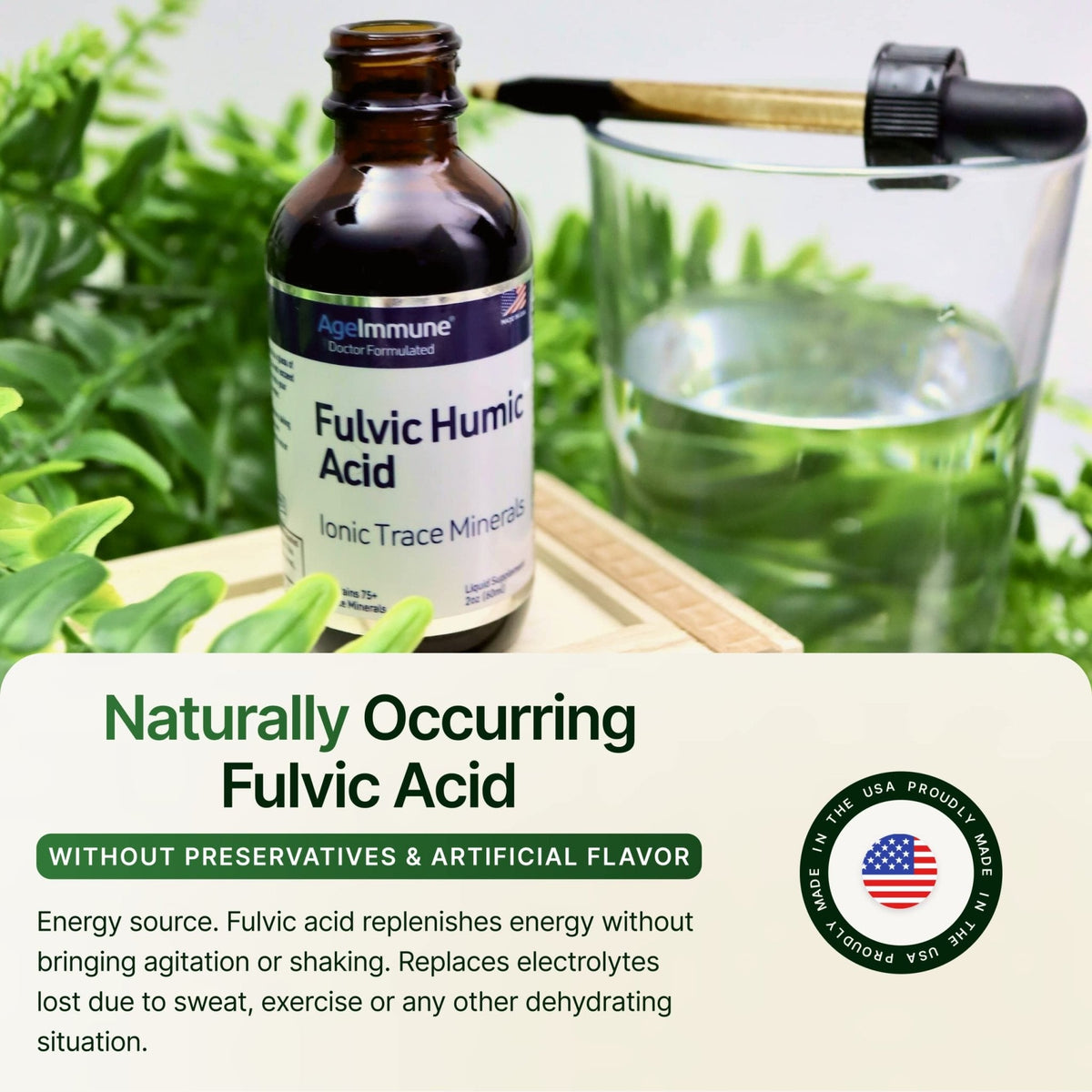 Fulvic Humic Acid 75 + Trace Minerals Liquid Supplement - Plant Derived in USA - Fulvic Acid Minerals Concentrate for Energy, Gut Health and Hydration - PrimeBioHealth - canada supplements