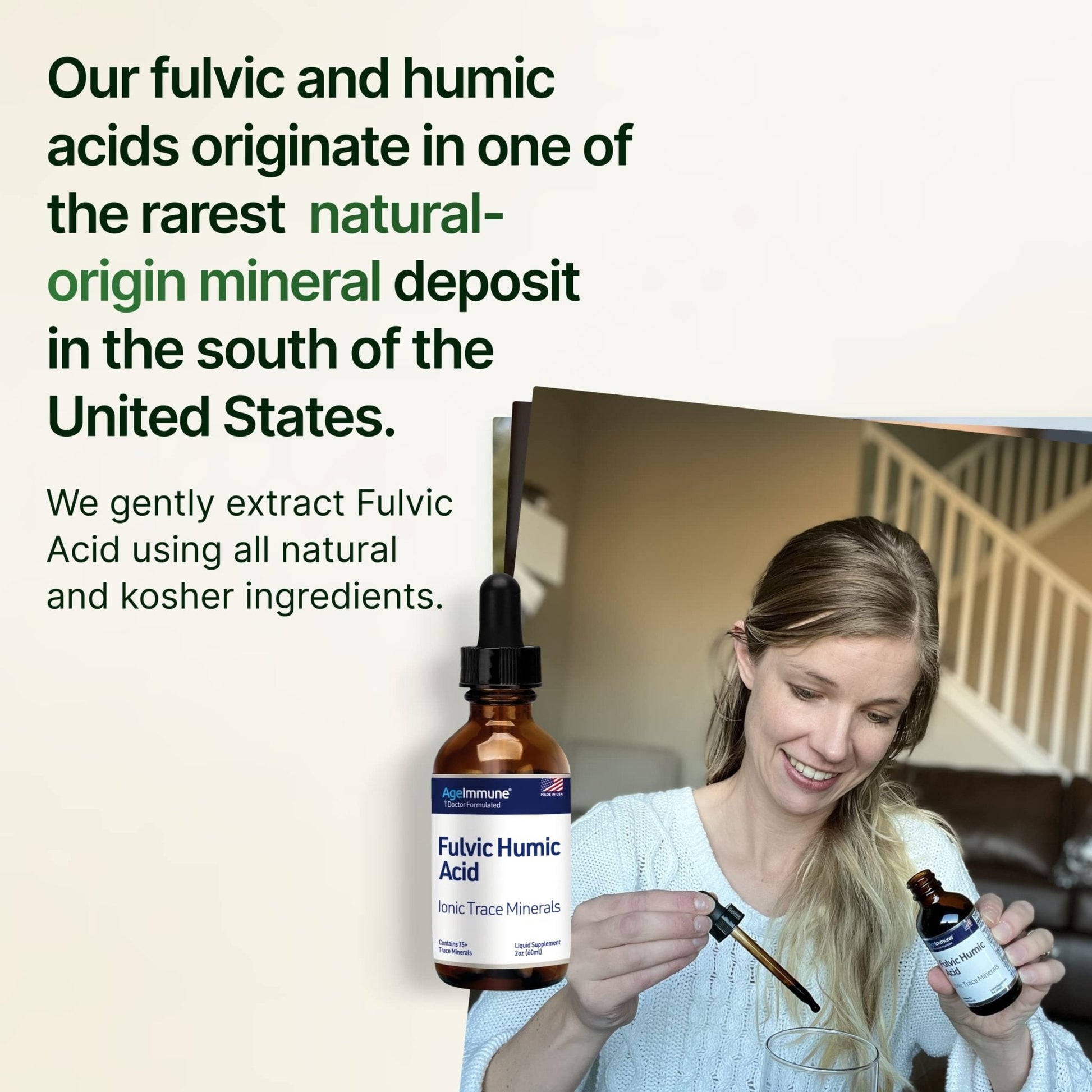 Fulvic Humic Acid 75 + Trace Minerals Liquid Supplement - Plant Derived in USA - Fulvic Acid Minerals Concentrate for Energy, Gut Health and Hydration - PrimeBioHealth - canada supplements