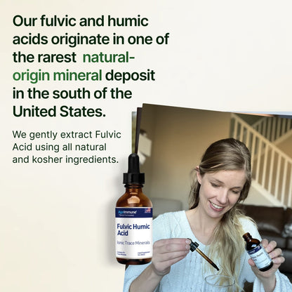 Fulvic Humic Acid 75 + Trace Minerals Liquid Supplement - Plant Derived in USA - Fulvic Acid Minerals Concentrate for Energy, Gut Health and Hydration - PrimeBioHealth - canada supplements