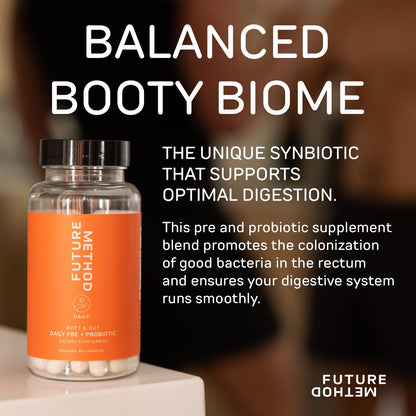 FUTURE METHOD Synbiotic Prebiotics for Men & Women - Probiotics & Prebiotic Supplement for Digestion, Immunity & Regularity (60ct) - PrimeBioHealth - canada supplements