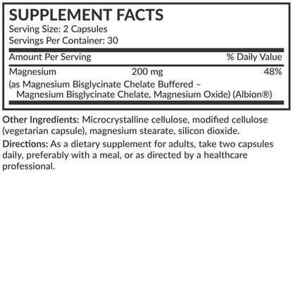Futurebiotics Magnesium Glycinate 200 MG per Serving Chelated for High Absorption, Gentle On Stomach, Non-GMO, 60 Vegetarian Capsules - PrimeBioHealth - canada supplements