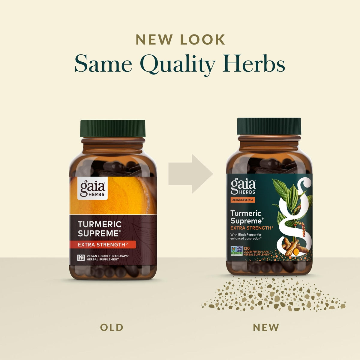 Gaia Herbs Turmeric Supreme Extra Strength - Supports Occasional Discomfort from Normal Wear & Tear* - with Turmeric Curcumin & Black Pepper - PrimeBioHealth - canada supplements
