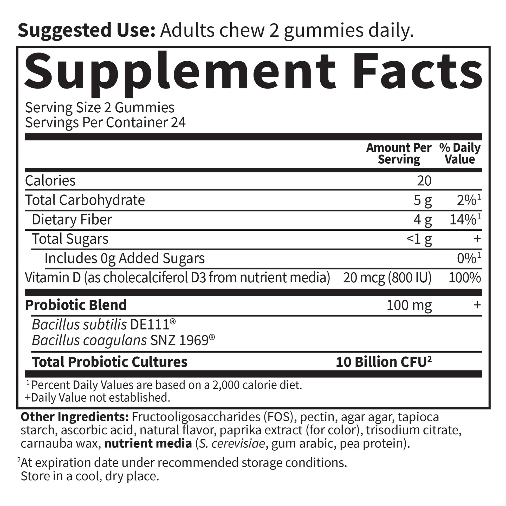 Garden of Life Dr Formulated 10 Billion CFU Prebiotic Fiber & Probiotic Gummies with Vitamin D3 for Digestive and Immune Health – Gluten Free, Non GMO - PrimeBioHealth - canada supplements