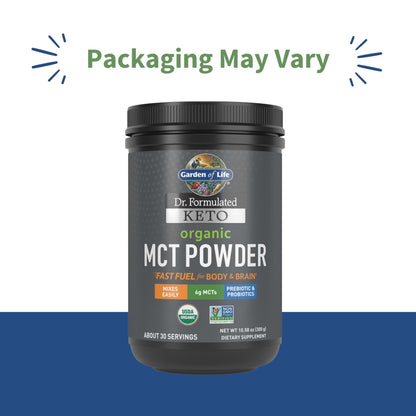 Garden of Life Dr. Formulated Keto Organic MCT Powder - 30 Servings, 6g MCTs from Coconuts plus Prebiotic Fiber & Probiotics - PrimeBioHealth - canada supplements