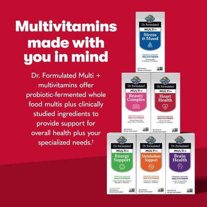 Garden of Life Dr. Formulated Multi+ Heart Health - Fermented Liposomal Multivitamin + Vitamin K2 MK-7, B Vitamins & Probiotics - PrimeBioHealth - canada supplements