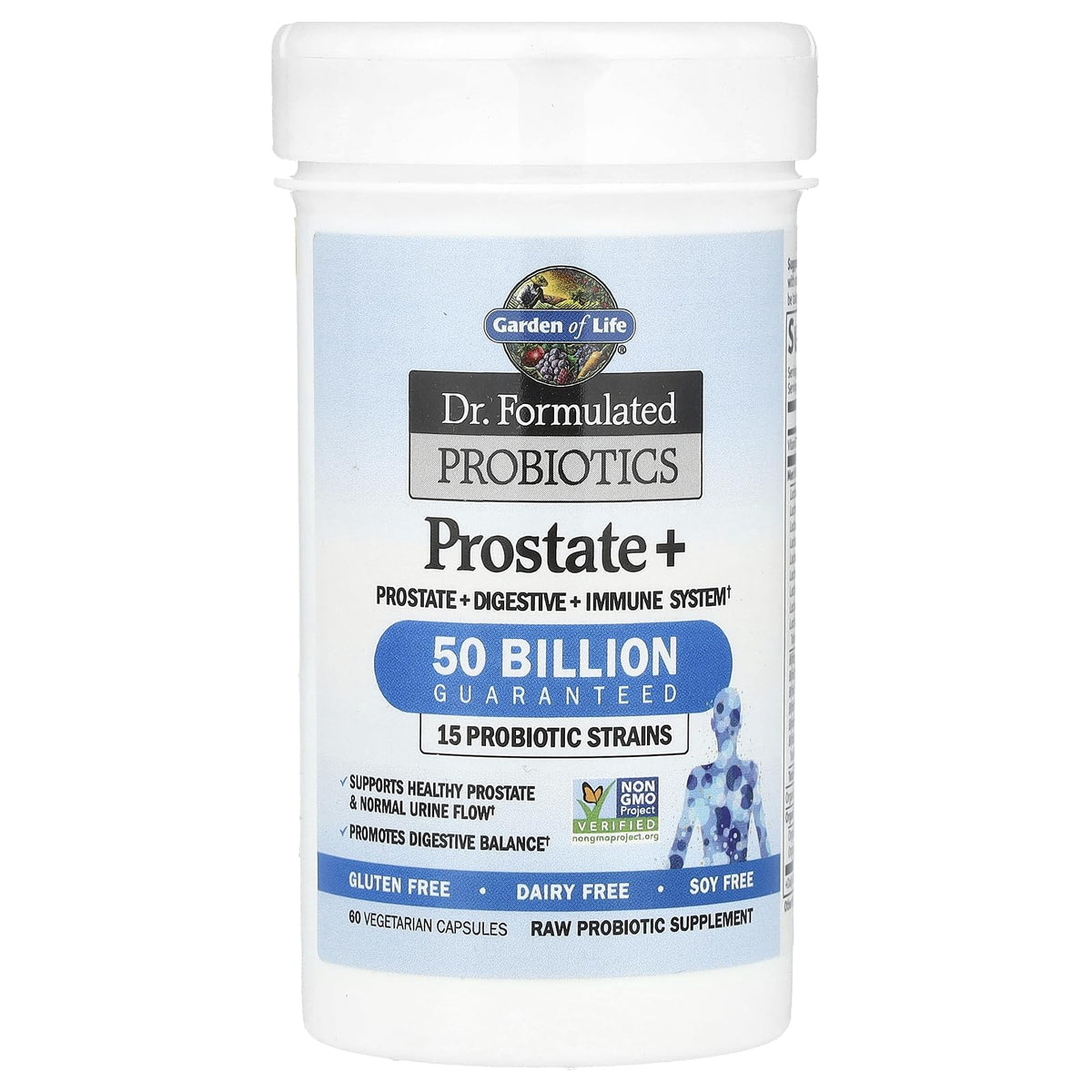 Garden of Life Dr. Formulated Probiotics Prostate+ - Acidophilus and Probiotic Supports Healthy Prostate and Digestive Balance - Shelf Stable - PrimeBioHealth - canada supplements