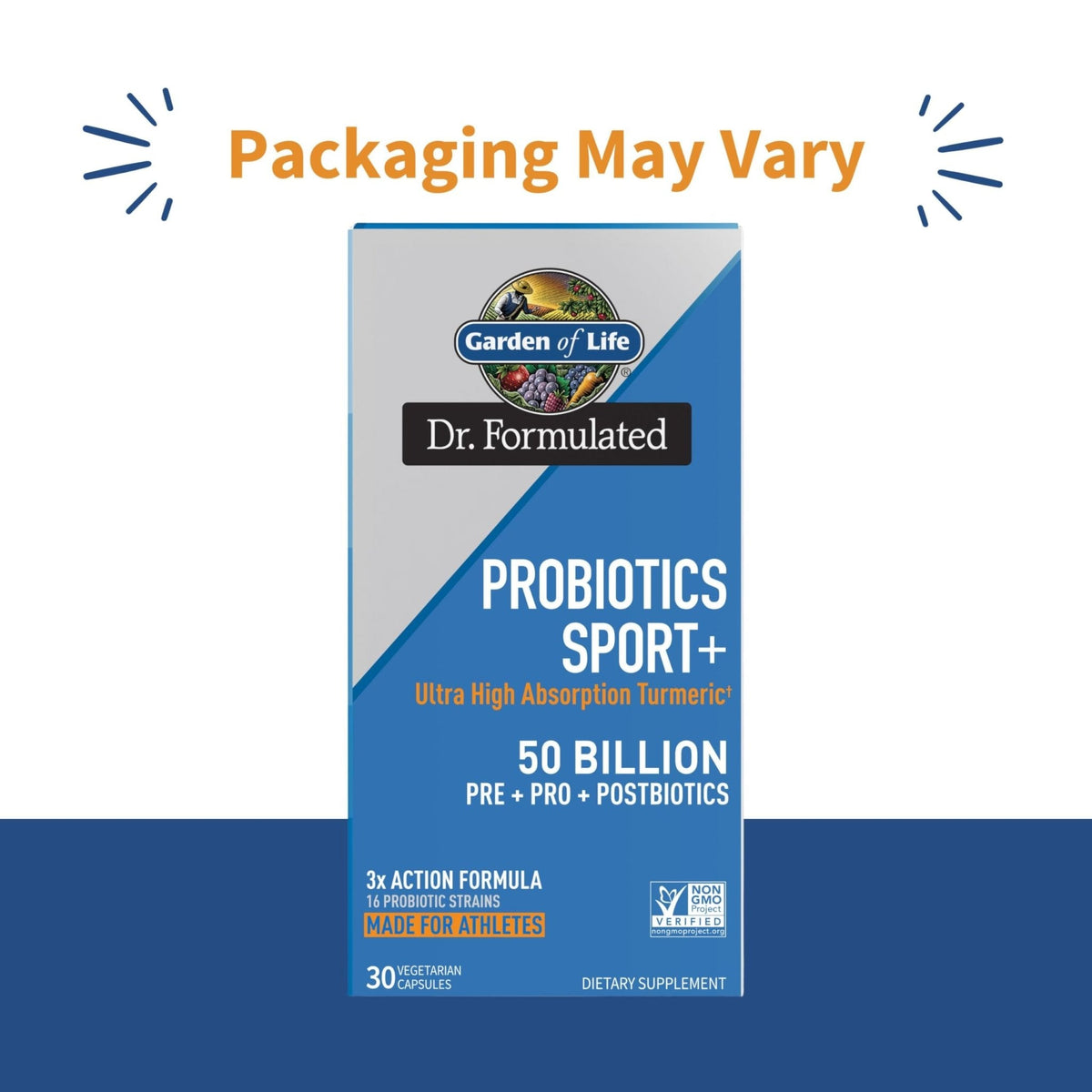 Garden of Life Dr Formulated Sport Probiotics Digestive Supplement, Organic Prebiotics for Women & Men Athletes, Clinically Studied Turmeric Curcumin - PrimeBioHealth - canada supplements