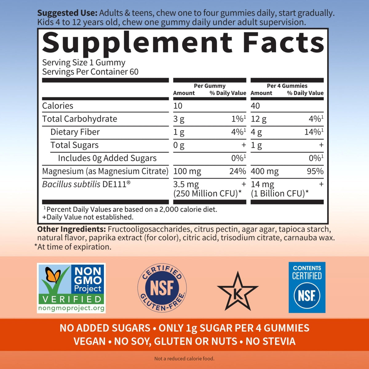 Garden of Life Magnesium Citrate Supplement Gummies with Prebiotics & Probiotics for Stress, Sleep & Recovery - Vegan, Gluten Free, Kosher, Non-GMO - PrimeBioHealth - canada supplements