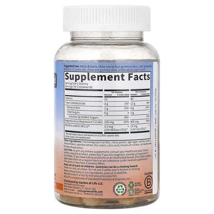 Garden of Life Magnesium Citrate Supplement Gummies with Prebiotics & Probiotics for Stress, Sleep & Recovery - Vegan, Gluten Free, Kosher, Non-GMO - PrimeBioHealth - canada supplements