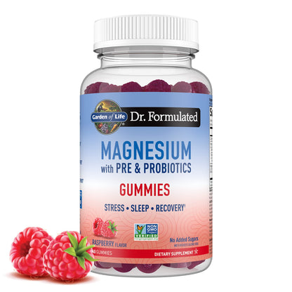 Garden of Life Magnesium Citrate Supplement Gummies with Prebiotics & Probiotics for Stress, Sleep & Recovery - Vegan, Gluten Free, Kosher, Non-GMO - PrimeBioHealth - canada supplements