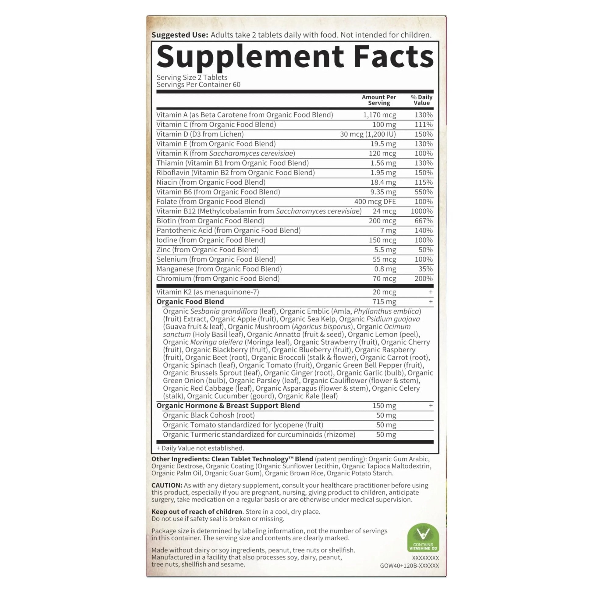 Garden of Life Multivitamin for Women 40 Plus, Organics Womens Vitamins, Hormone & Breast Health Support Blend - PrimeBioHealth - canada supplements
