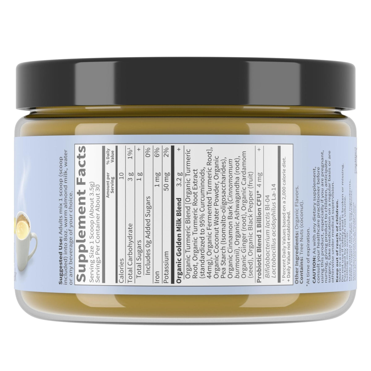 Garden of Life Organics Golden Milk Recovery & Nourishment Powder - 44mg Turmeric Curcumin (95% Curcuminoids), Ashwagandha - Organic Non-GMO Vegan & Gluten - PrimeBioHealth - canada supplements