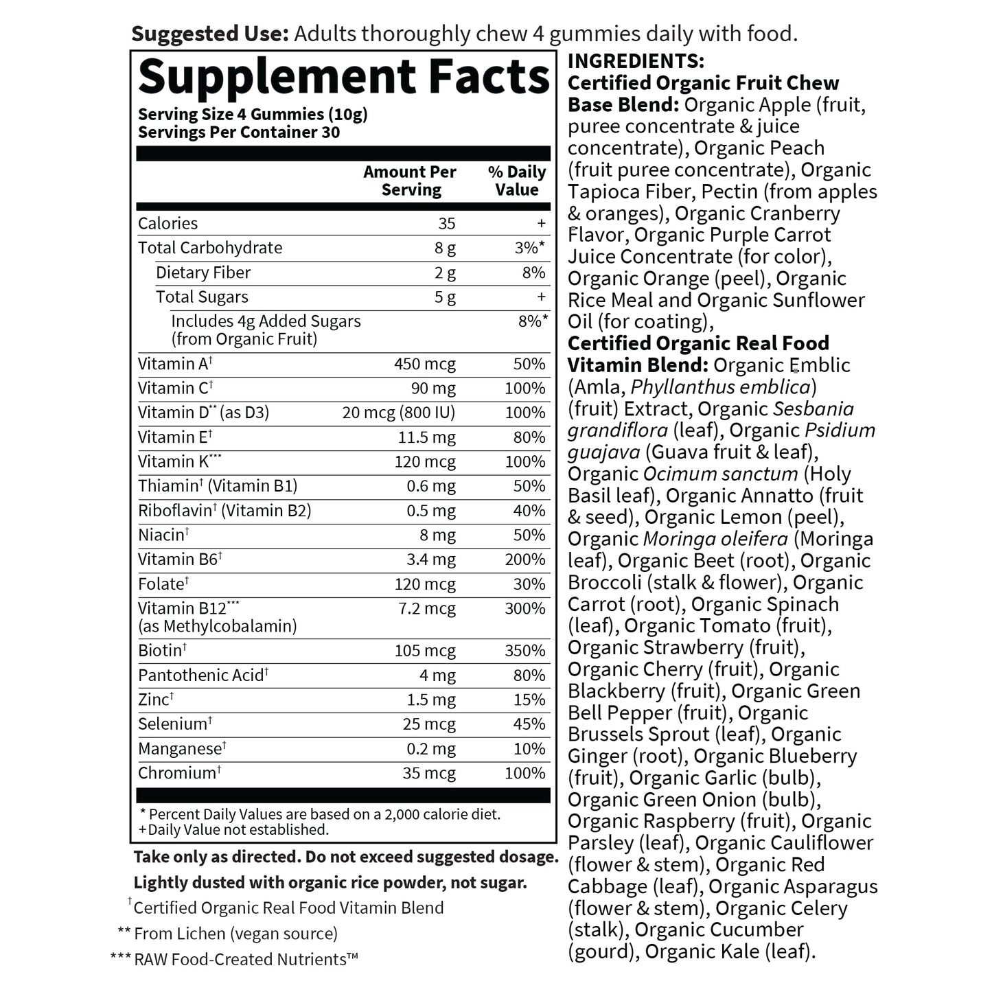 Garden of Life Organics Men's Gummy Vitamins - Berry - Certified Organic, Non-GMO, Vegan, Kosher Complete Multi - Methyl B12, C & D3 - Gluten - PrimeBioHealth - canada supplements