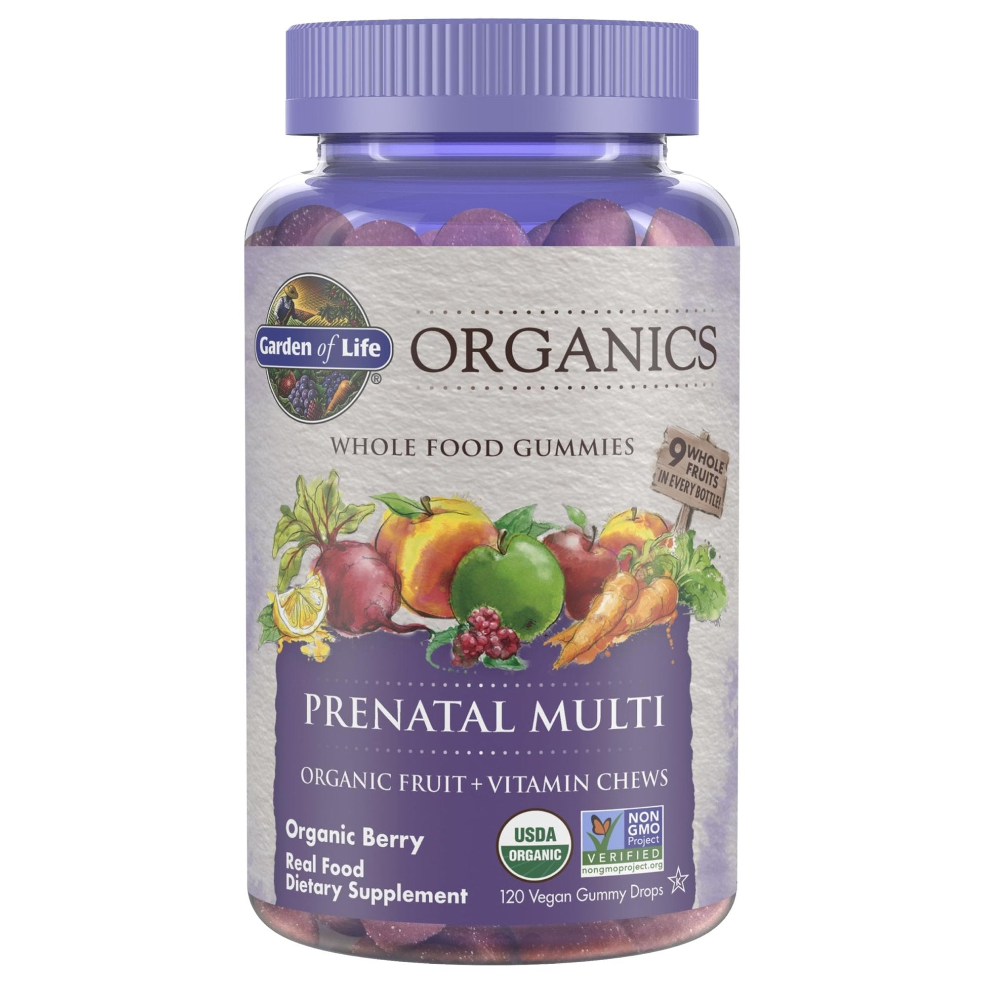 Garden of Life Organics Prenatal Gummies – Prenatal Vitamins for Women with Energy Metabolism Support & Healthy Fetal Development Support - PrimeBioHealth - canada supplements