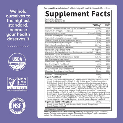 Garden of Life Organics Prenatal Multivitamin with Folate, B6, B12, D3 & Iron – Prenatal Vitamins for Women with Energy Metabolism Support for Healthy Fetal Development - PrimeBioHealth - canada supplements