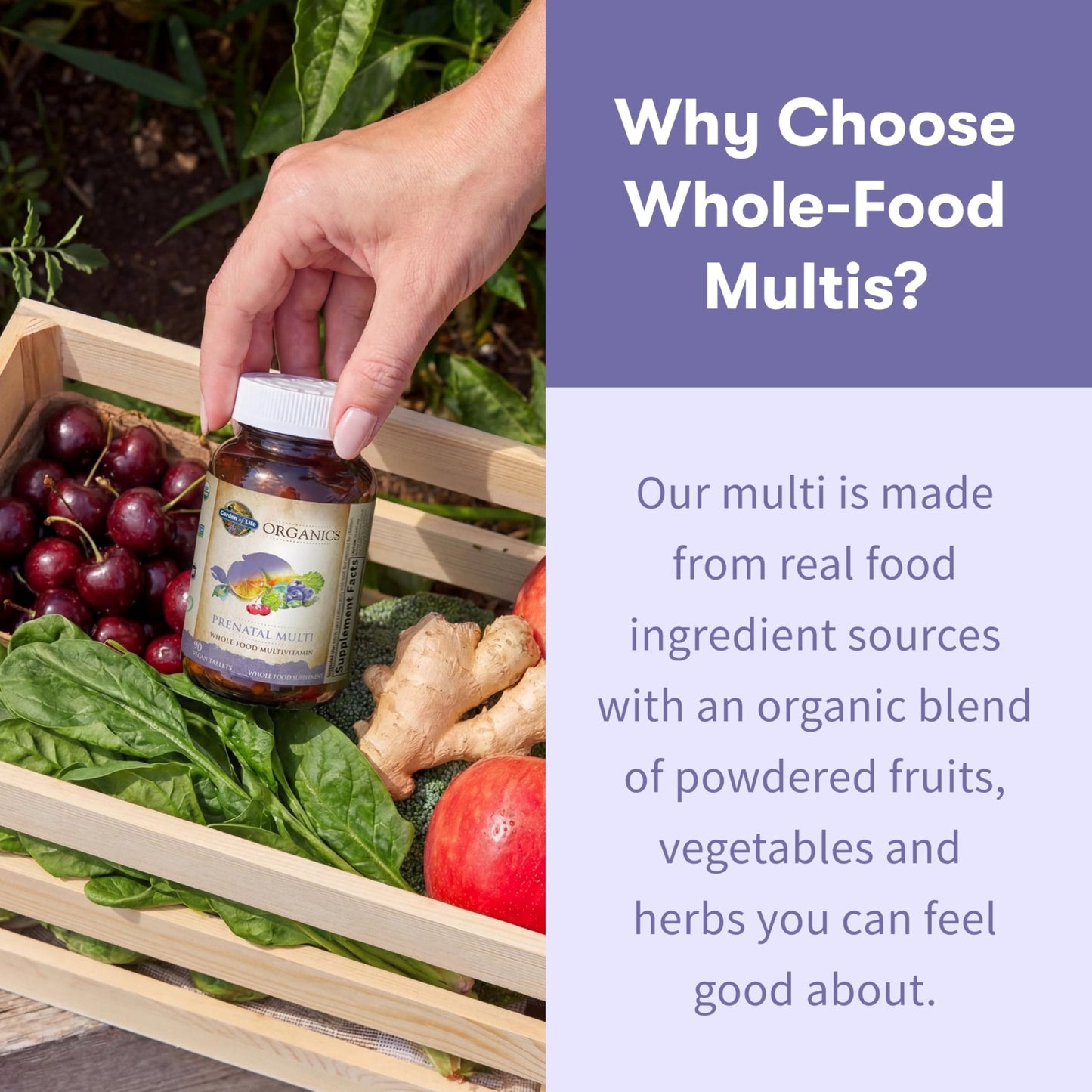 Garden of Life Organics Prenatal Multivitamin with Folate, B6, B12, D3 & Iron – Prenatal Vitamins for Women with Energy Metabolism Support for Healthy Fetal Development - PrimeBioHealth - canada supplements