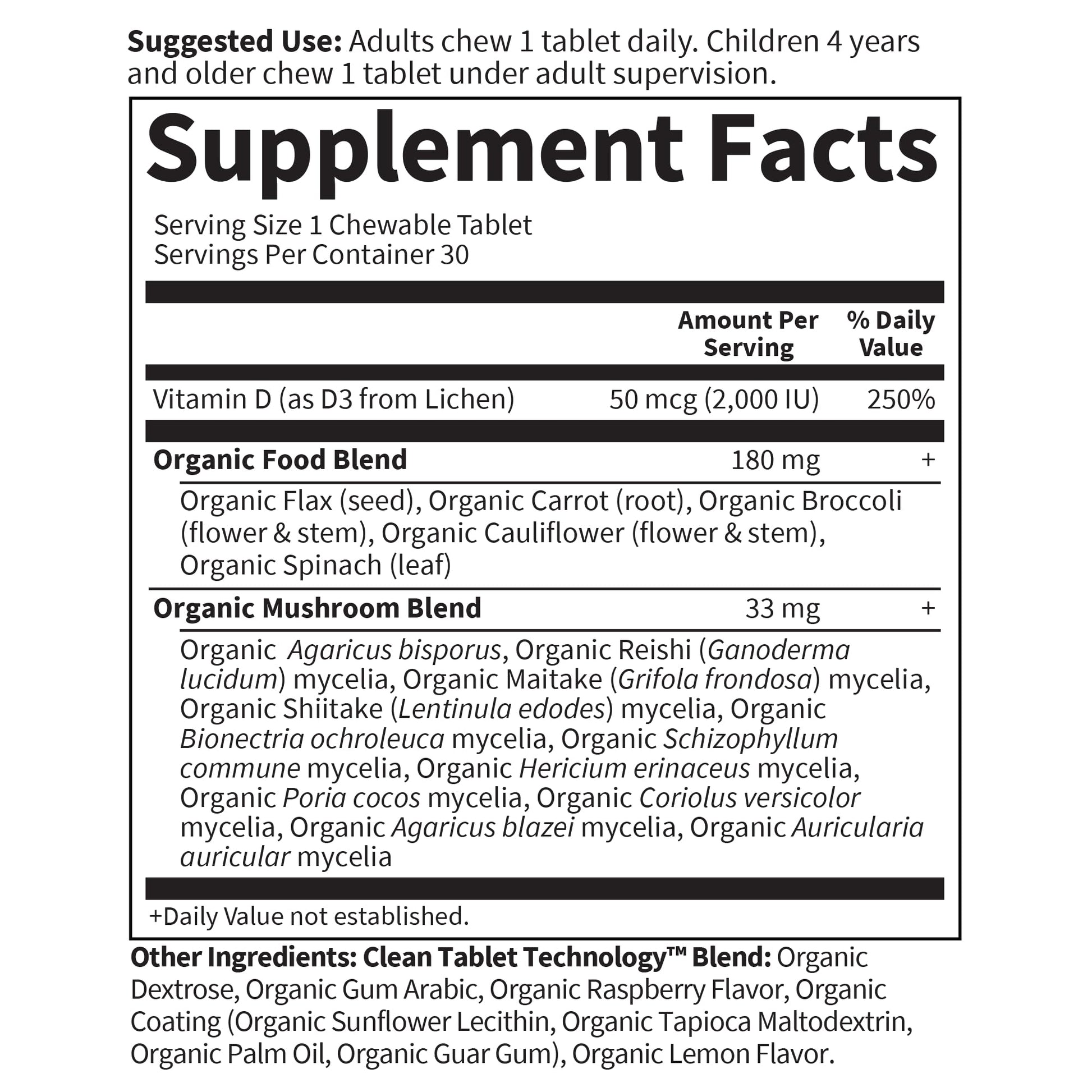 Garden of Life Organics Vegan Vitamin D3 Chewable - Raspberry Lemon, 2,000 IU (50mcg) Whole Food Vitamin D3 from Lichen - PrimeBioHealth - canada supplements