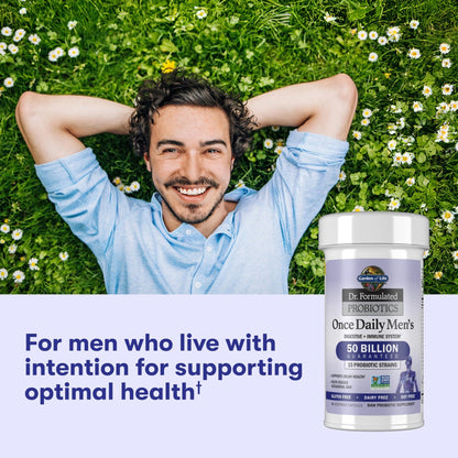 Garden of Life Probiotics for Men, Dr Formulated 50 Billion CFU 15 Probiotics for Digestive Health + Organic Prebiotic Fiber, Colon & Immune Support - PrimeBioHealth - canada supplements
