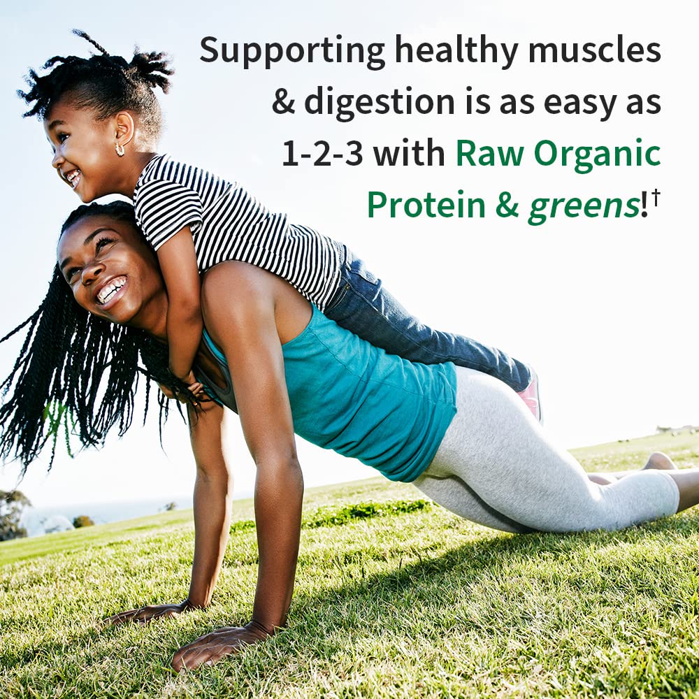 Garden of Life Raw Protein & Greens Vanilla Protein Powder – 20g Plant Based Greens Powder, Probiotics & Enzymes, Post-Workout Recovery, Vegan, Gluten-Free, Non-GMO, 20 Servings - PrimeBioHealth - canada supplements