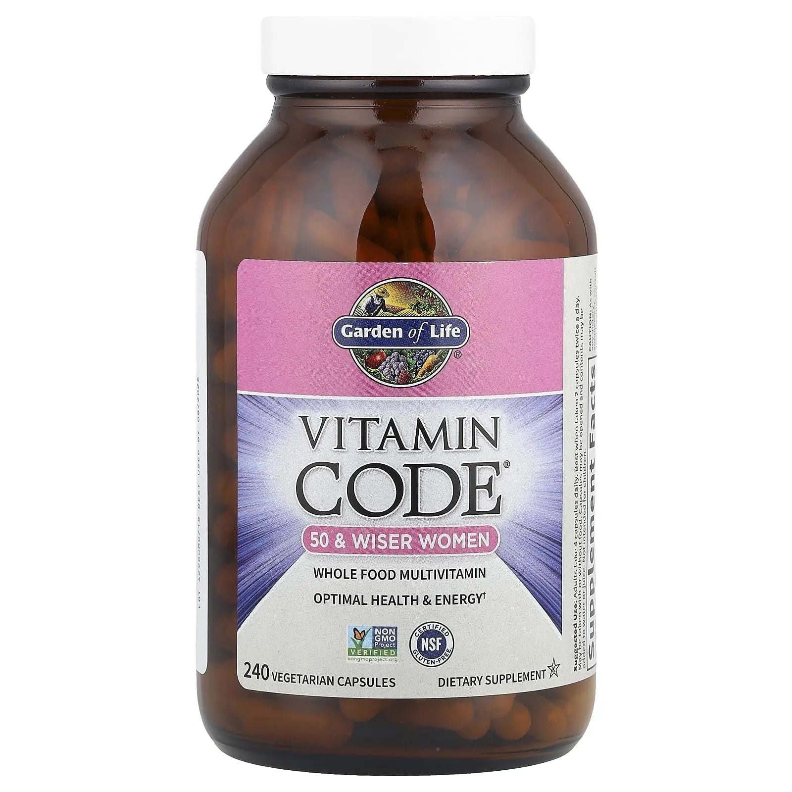 Garden of Life Vitamin Code Multivitamin for Women 50 & Over, B Vitamins, A, C, D3, E & K, CoQ10, Probiotics & Enzymes - PrimeBioHealth - canada supplements