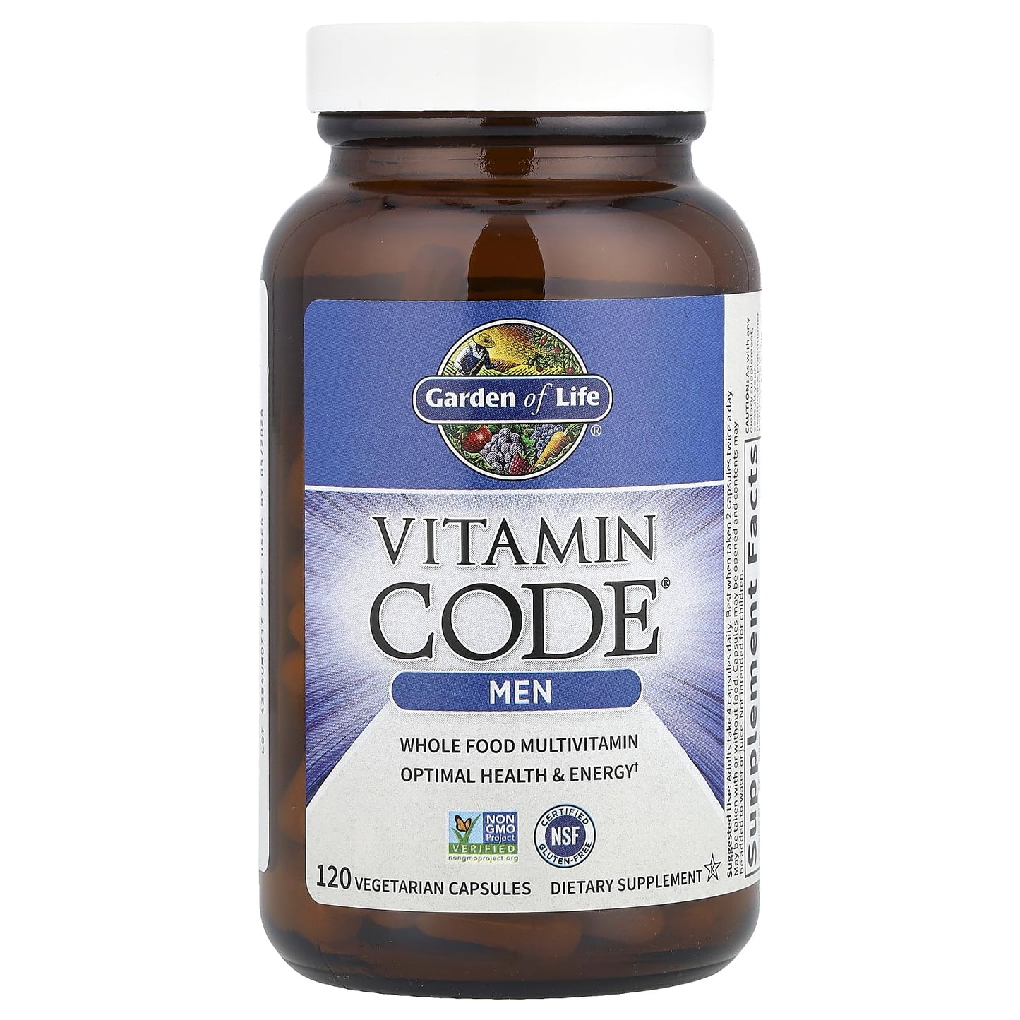 Garden of Life Vitamin Code Whole Food Multivitamin for Men - 120 Capsules, Vitamins for Men, Fruit & Veggie Blend and Probiotics for Energy - PrimeBioHealth - canada supplements