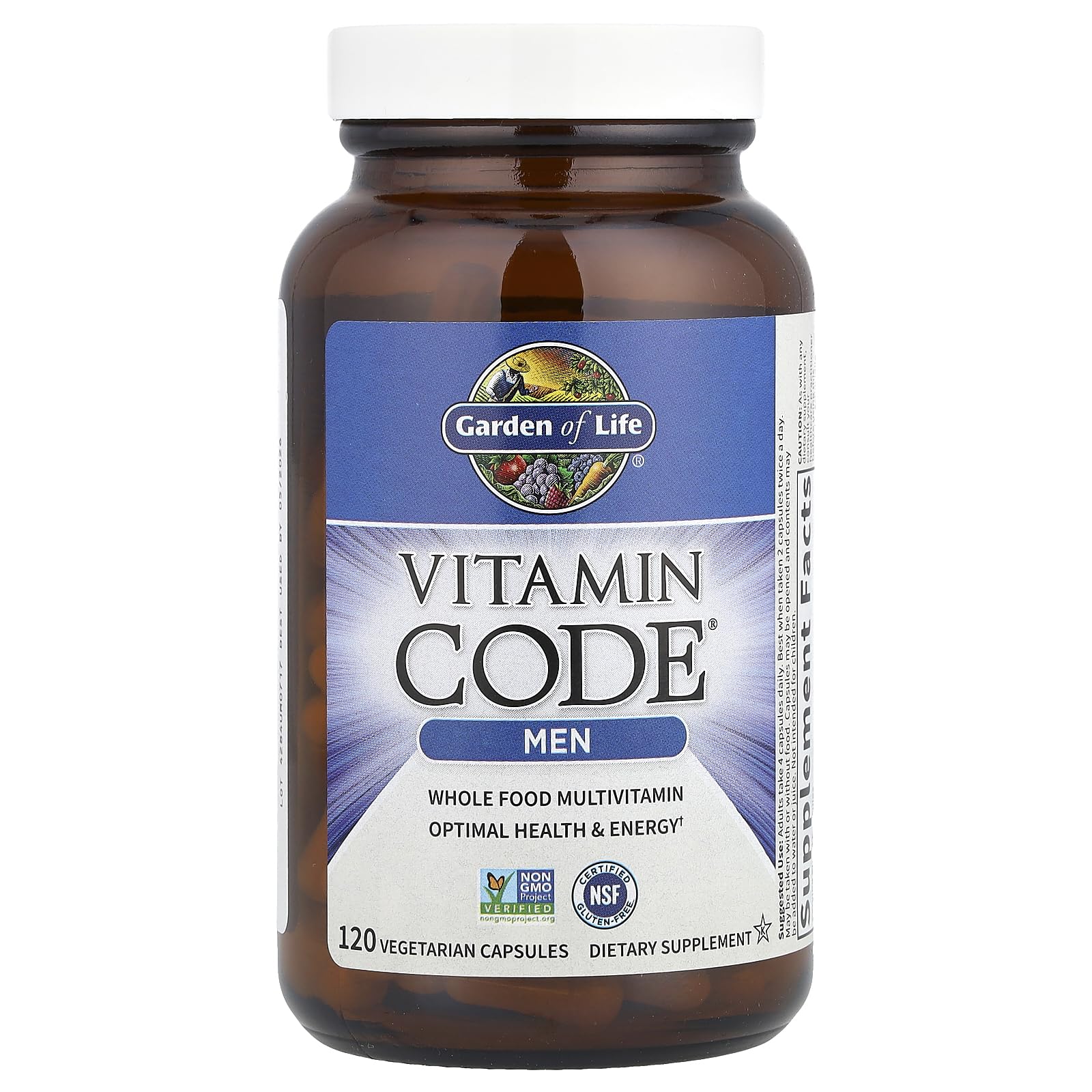 Garden of Life Vitamin Code Whole Food Multivitamin for Men - 120 Capsules, Vitamins for Men, Fruit & Veggie Blend and Probiotics for Energy - PrimeBioHealth - canada supplements