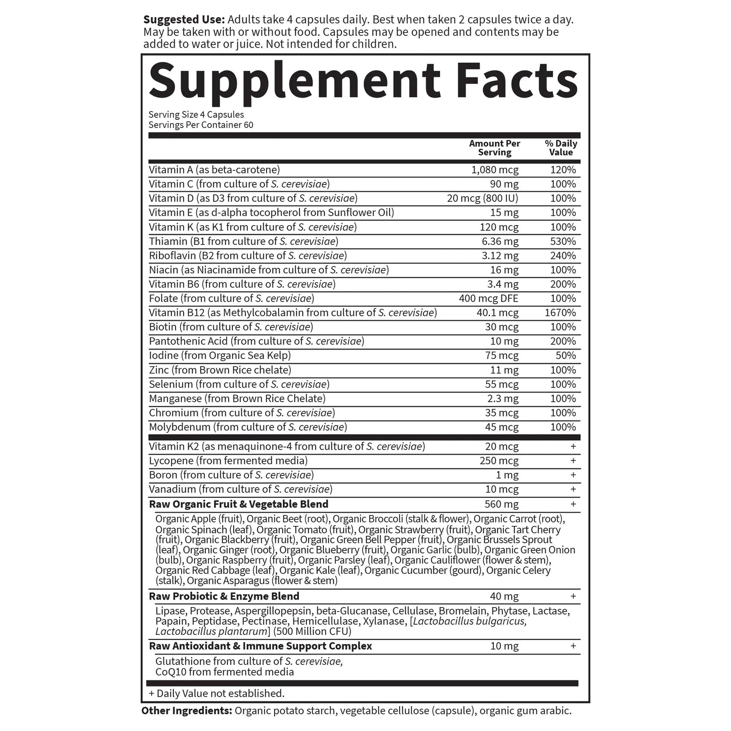 Garden of Life Vitamin Code, Whole Food Multivitamin for Men, 240 Vegetarian Capsules - PrimeBioHealth - canada supplements