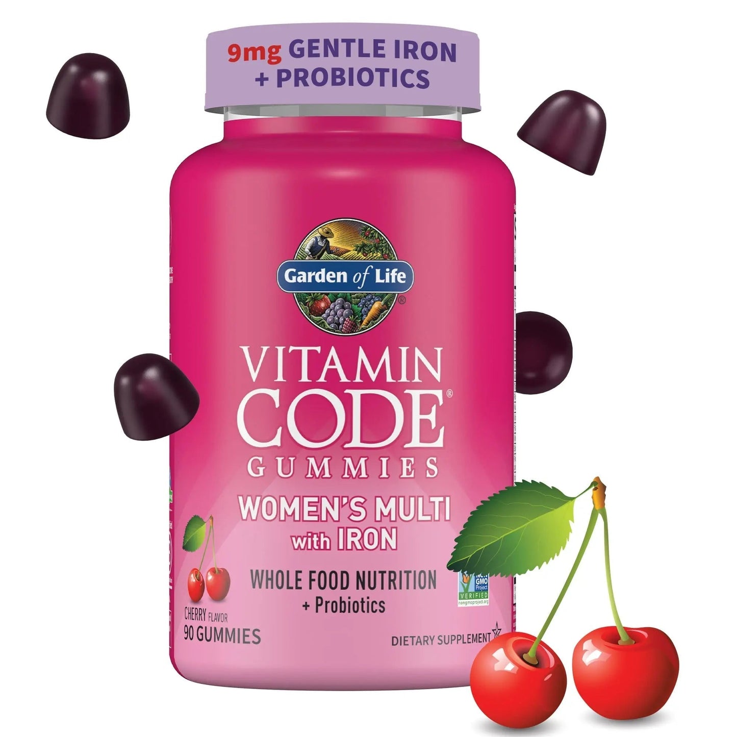 Garden of Life Vitamin Code Women’s Multivitamin Gummy with Iron: Folate, Biotin, D3 & B12 for Hair, Skin & Nails - PrimeBioHealth - canada supplements
