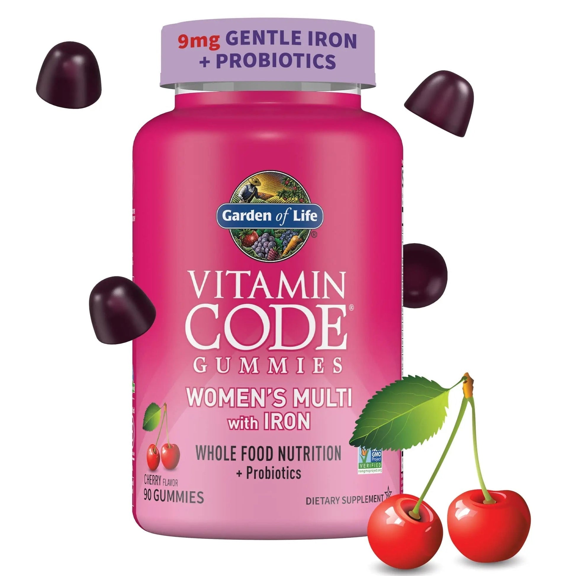 Garden of Life Vitamin Code Women’s Multivitamin Gummy with Iron: Folate, Biotin, D3 & B12 for Hair, Skin & Nails - PrimeBioHealth - canada supplements