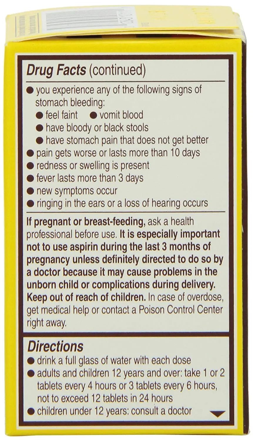 Genuine Bayer Aspirin 325mg Tablets, 24-Count (Pack of 2) - PrimeBioHealth - canada supplements