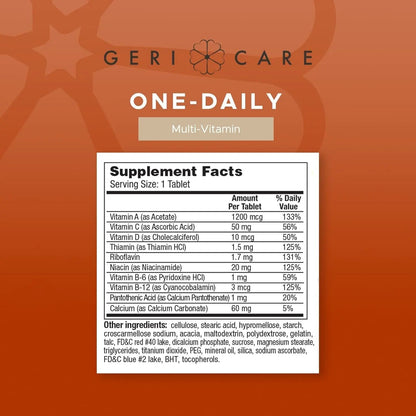 GeriCare Multivitamin Supplement Tablets, (Bottle of 1000) - PrimeBioHealth - canada supplements
