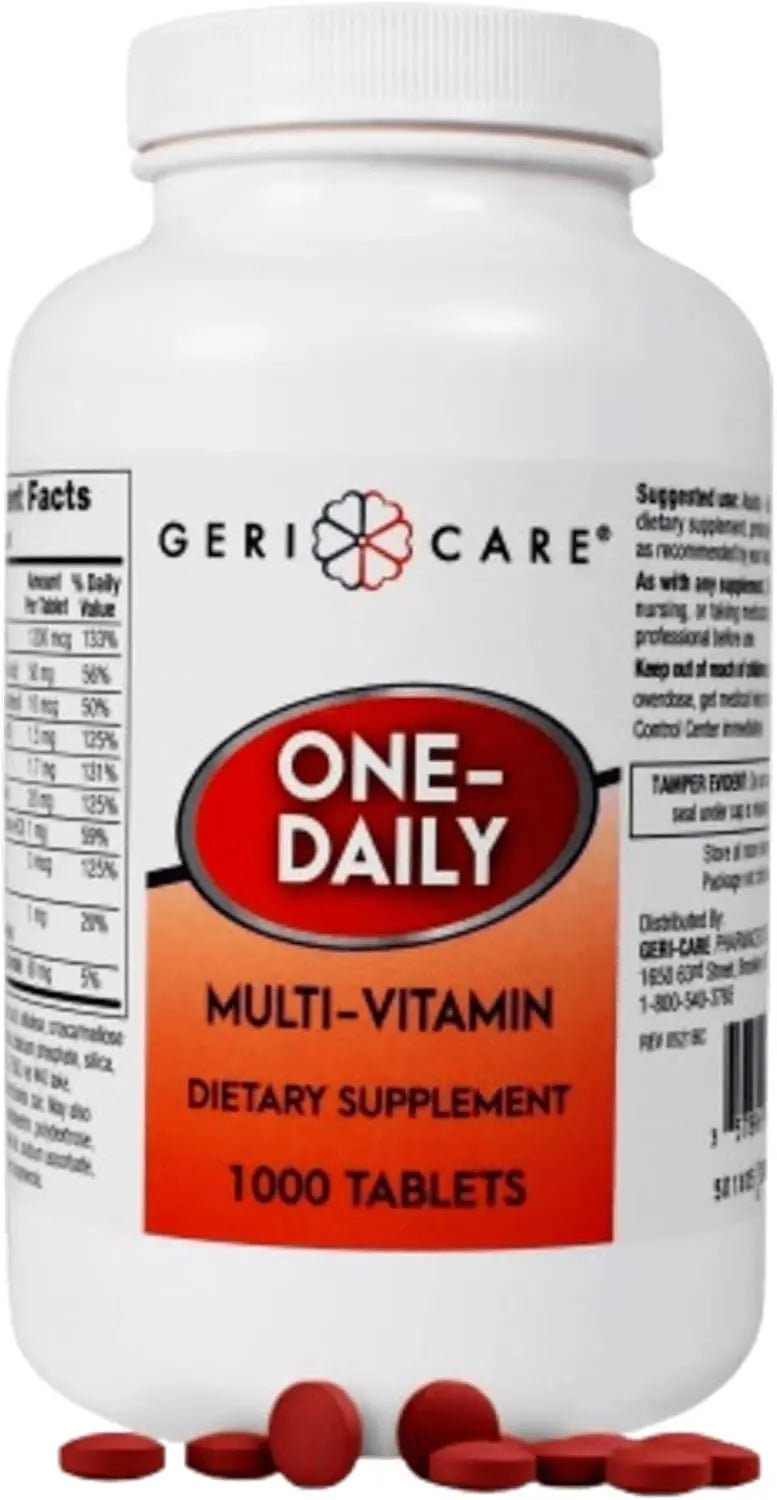 GeriCare Multivitamin Supplement Tablets, (Bottle of 1000) - PrimeBioHealth - canada supplements